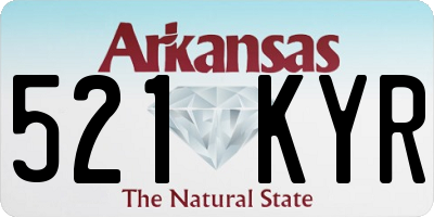 AR license plate 521KYR
