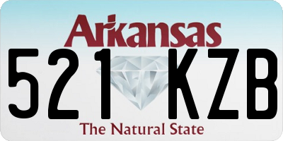 AR license plate 521KZB