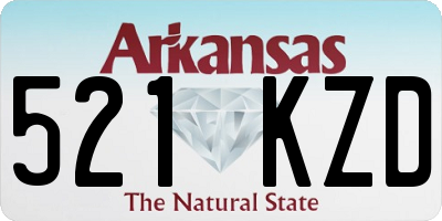 AR license plate 521KZD