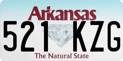 AR license plate 521KZG