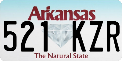 AR license plate 521KZR
