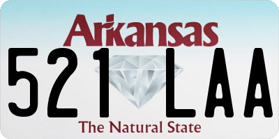 AR license plate 521LAA