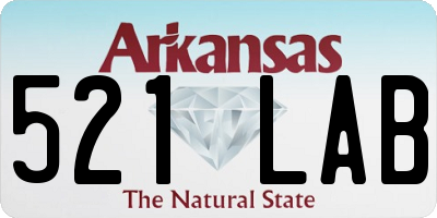 AR license plate 521LAB
