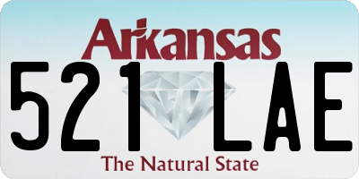 AR license plate 521LAE