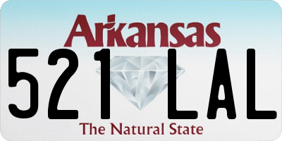 AR license plate 521LAL