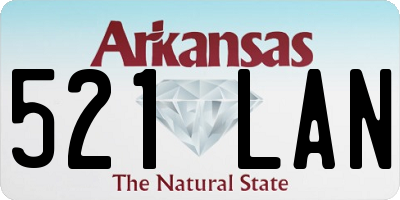 AR license plate 521LAN