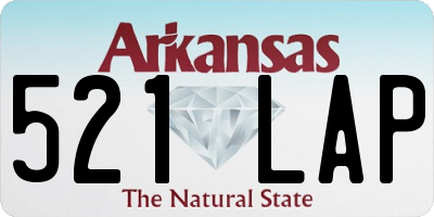 AR license plate 521LAP