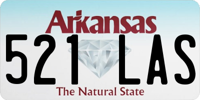AR license plate 521LAS