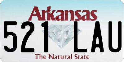 AR license plate 521LAU