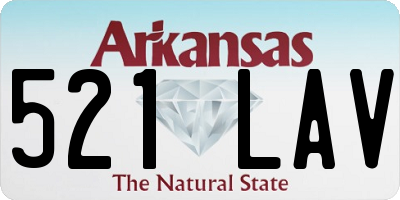 AR license plate 521LAV