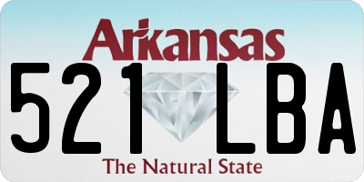 AR license plate 521LBA