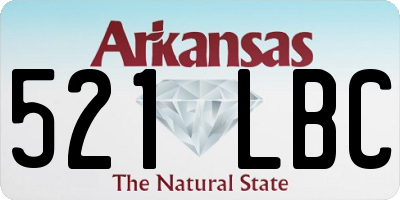 AR license plate 521LBC