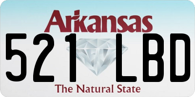 AR license plate 521LBD