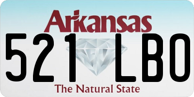 AR license plate 521LBO