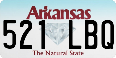 AR license plate 521LBQ