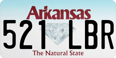 AR license plate 521LBR