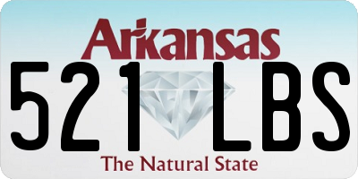 AR license plate 521LBS