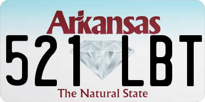 AR license plate 521LBT