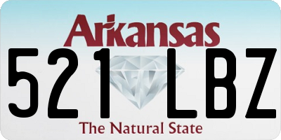 AR license plate 521LBZ