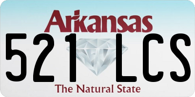 AR license plate 521LCS