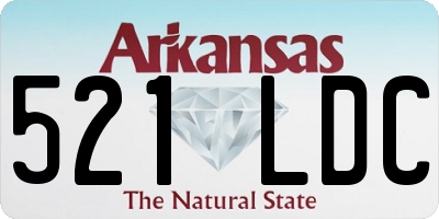 AR license plate 521LDC