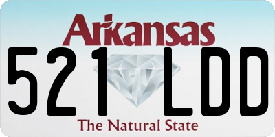 AR license plate 521LDD
