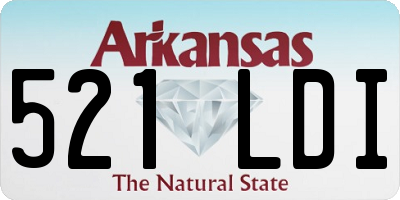 AR license plate 521LDI