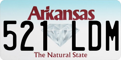 AR license plate 521LDM
