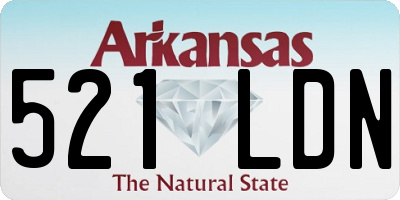 AR license plate 521LDN