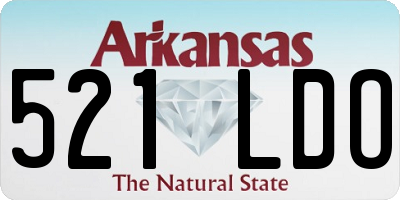 AR license plate 521LDO