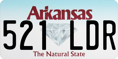 AR license plate 521LDR