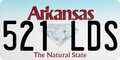 AR license plate 521LDS