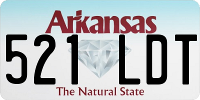 AR license plate 521LDT