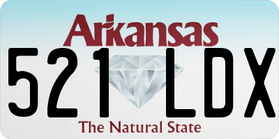 AR license plate 521LDX