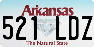 AR license plate 521LDZ