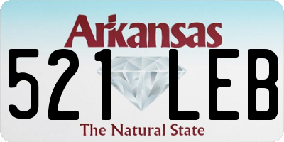 AR license plate 521LEB