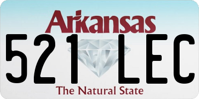 AR license plate 521LEC