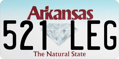 AR license plate 521LEG