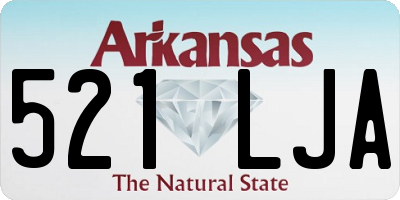 AR license plate 521LJA