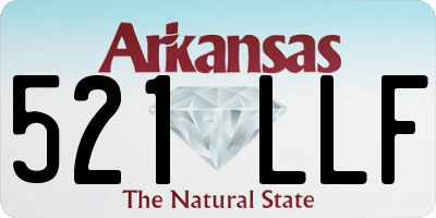 AR license plate 521LLF