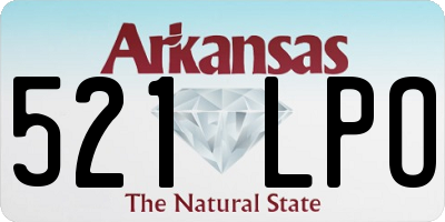 AR license plate 521LPO