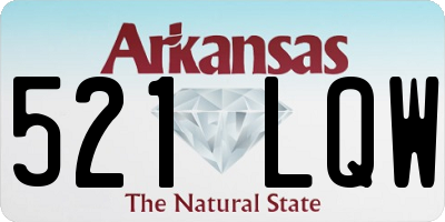 AR license plate 521LQW
