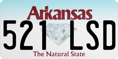 AR license plate 521LSD