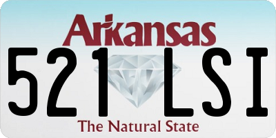 AR license plate 521LSI