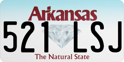 AR license plate 521LSJ