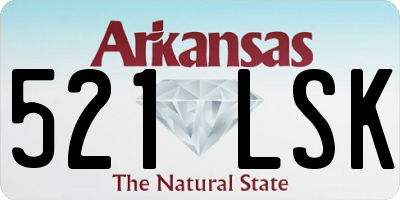 AR license plate 521LSK