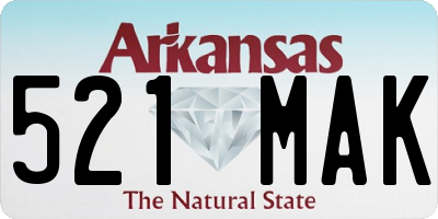 AR license plate 521MAK