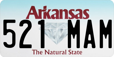 AR license plate 521MAM