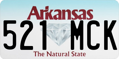 AR license plate 521MCK