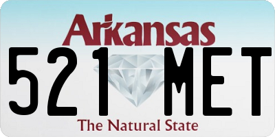 AR license plate 521MET